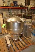 Groen 60 Gal. Tilt Kettle, Model DEE/4T-60, S/N 65179, Jacketed Rated @ 50 PSI @ 300 Degree F (Asset