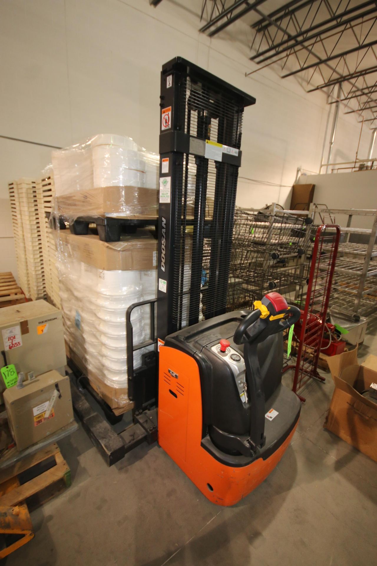 Doosan Walk Behind Electric Forklift, with 61.3 Operating Hours (LOCATED IN YOUNGSTOWN, OH) ( - Image 2 of 2