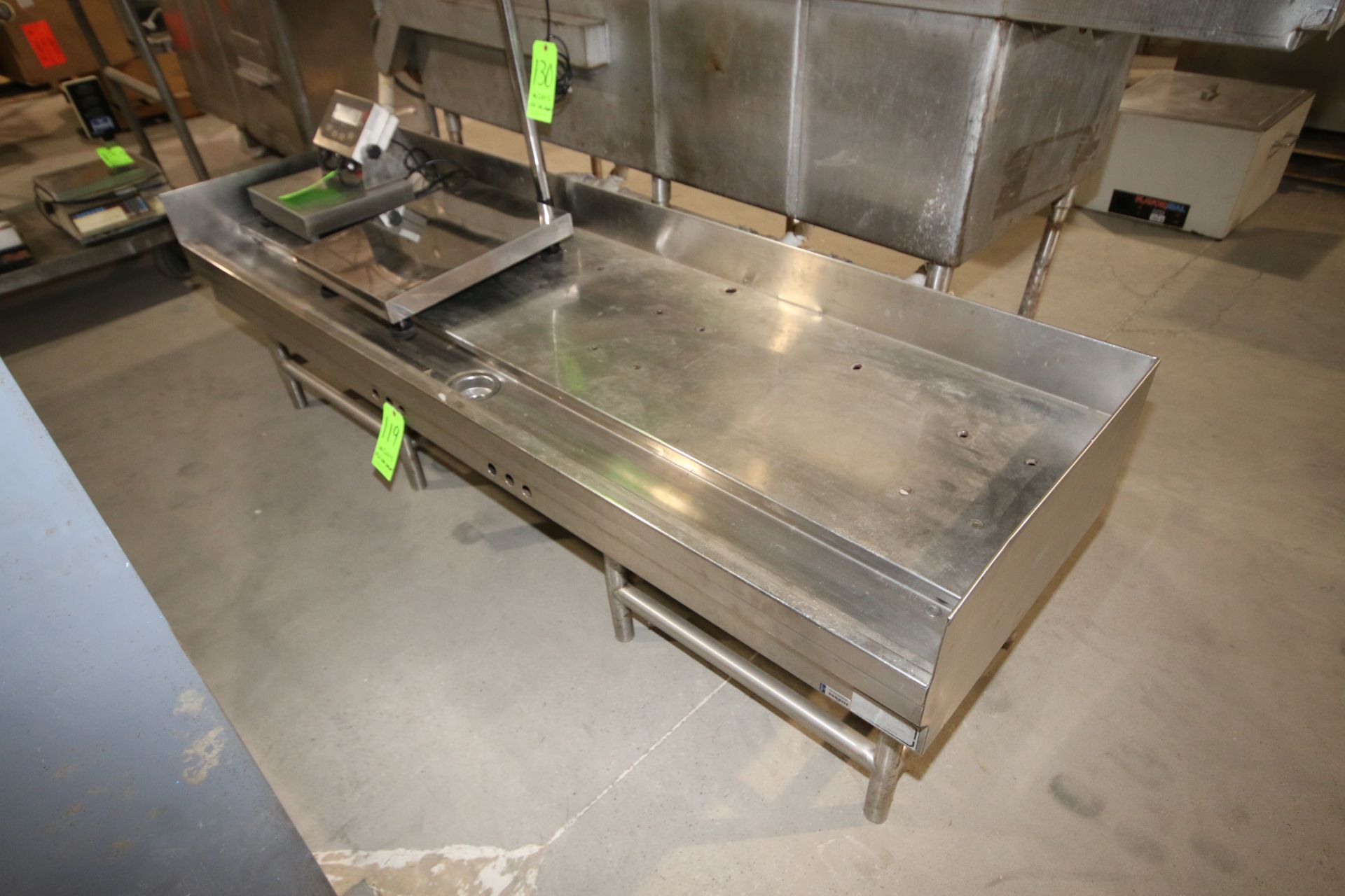 S/S Drain Table, Overall Dims.: Aprox. 84" L x 27-1/2" W x 26-1/2" H (LOCATED IN YOUNGSTOWN, OH) ( - Image 2 of 2