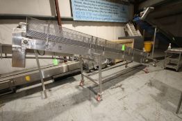 S/S Incline Conveyor, with Sterling 1 hp S/S Clad Drive, Mounted on S/S Portable Frame, with