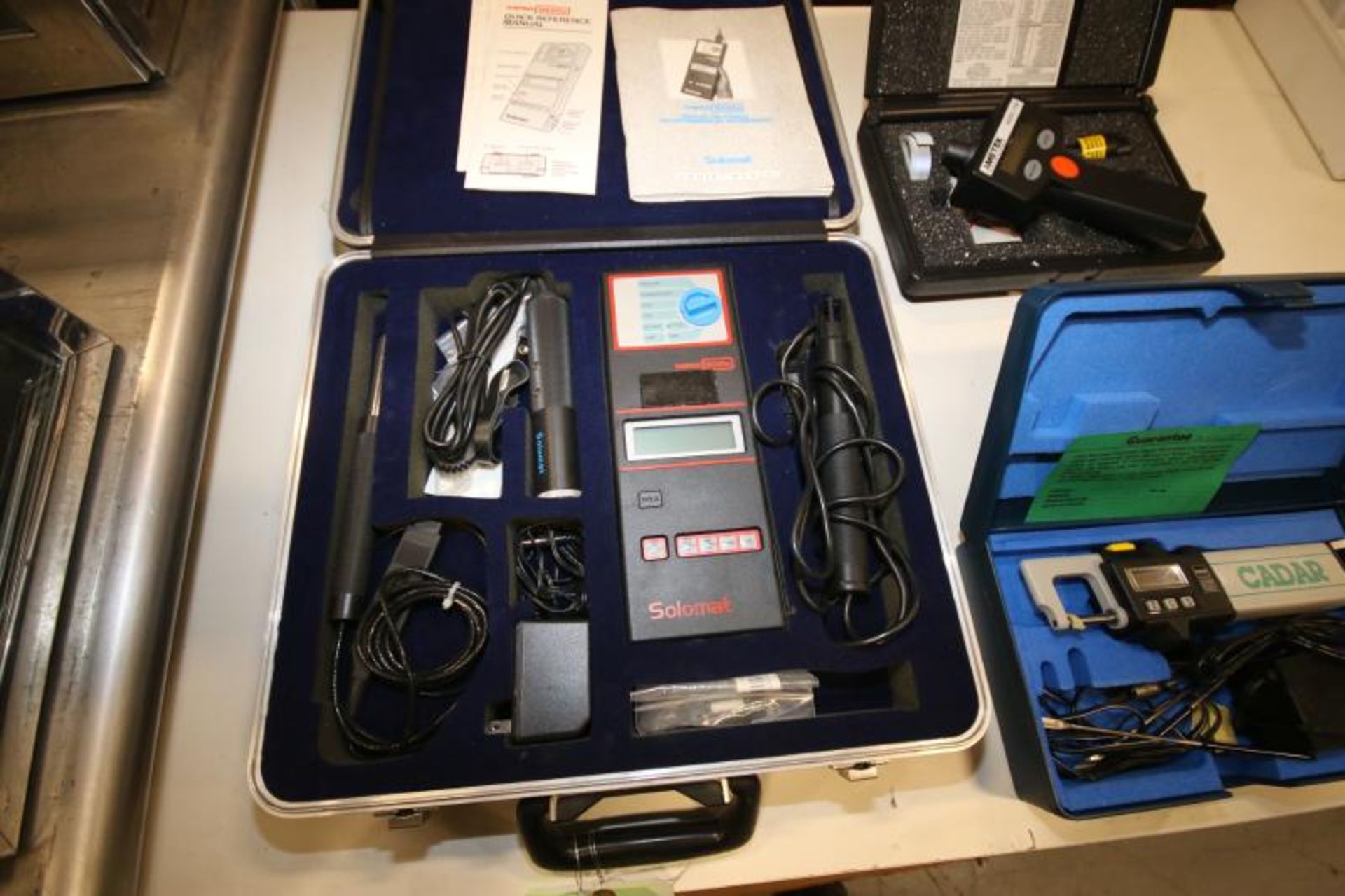 Lot of (3) Assorted Hand Held Testers Including Cadar Microstat Digital Micrometer, Solomat MP500e - Bild 2 aus 4