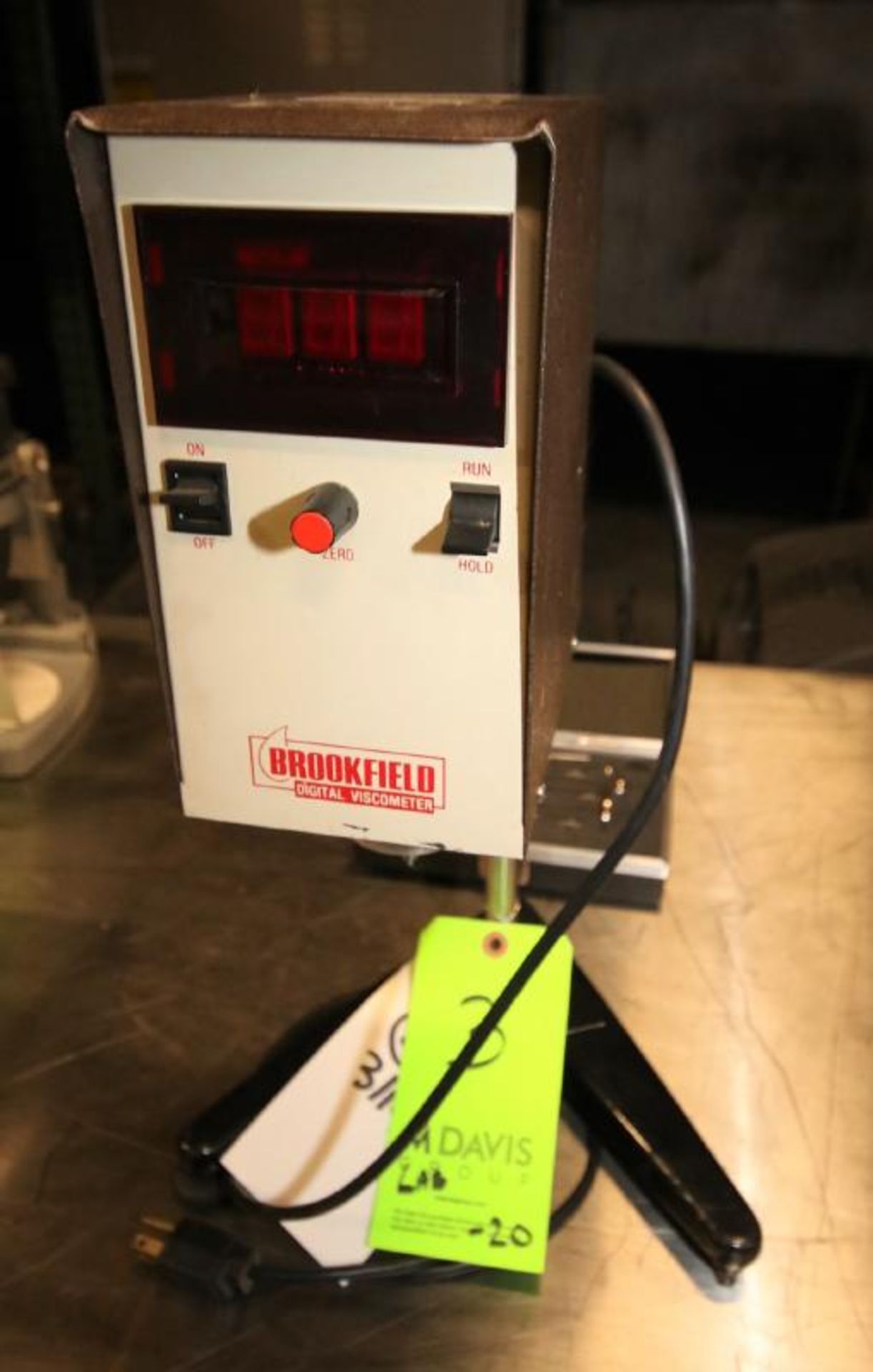 Brookfield Digital Viscometer, Model HATD, SN 315, Includes Stand & Spindle Kit - Image 2 of 3