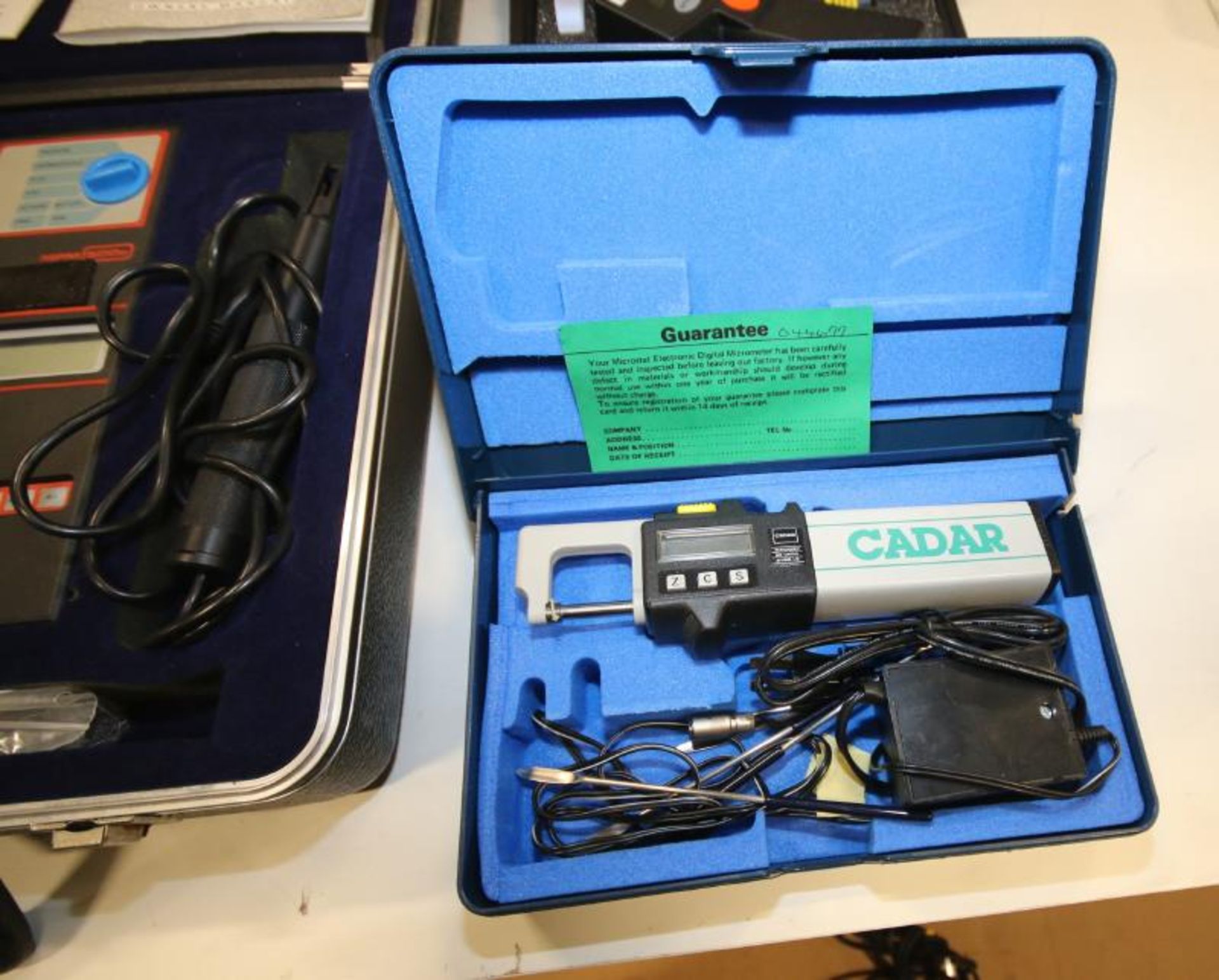 Lot of (3) Assorted Hand Held Testers Including Cadar Microstat Digital Micrometer, Solomat MP500e - Bild 3 aus 4