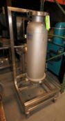 09 Custom Fab. 48" H x 12" W Frost Collection Vessel, BN 822, 300 psig MAWP @ 150° F, 316 SS, with