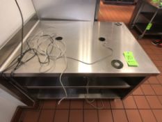 Approx. 48" L x 33" W S/S Counter with S/S Shelves