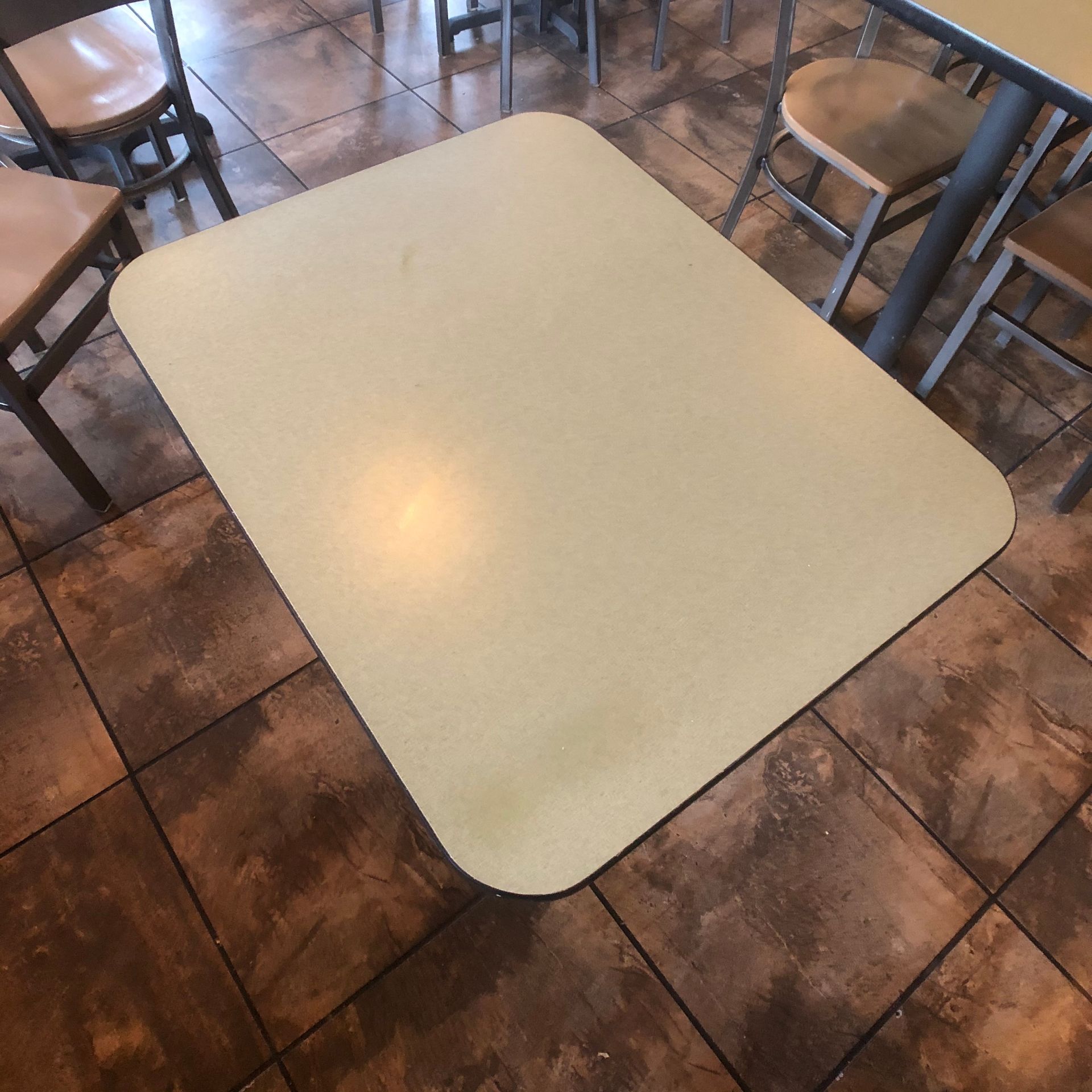 (10) 2-Person Tables with (20) Walsh Simmons Seating Chairs, Approx. 2'6" L x 24" W - Image 2 of 5