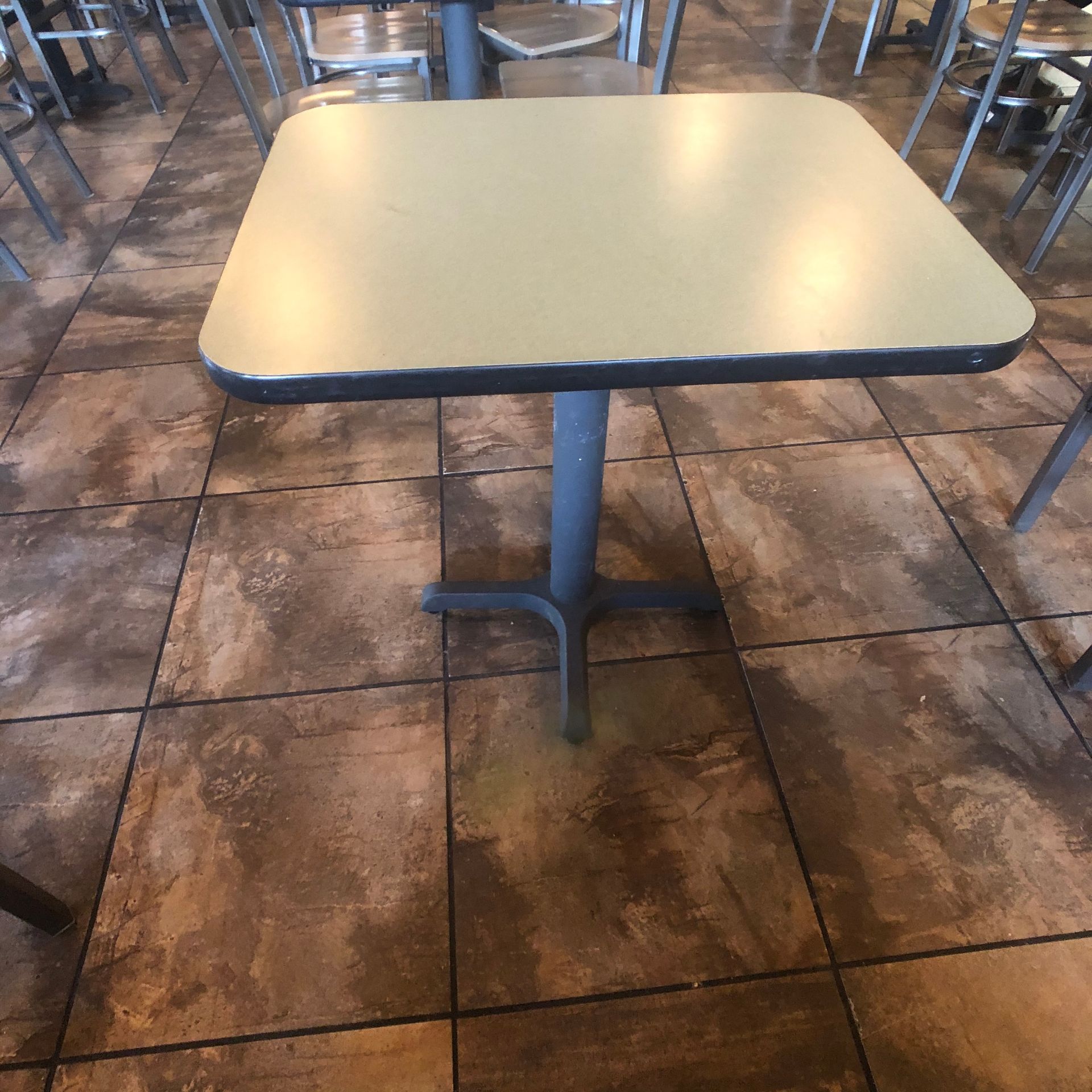 (10) 2-Person Tables with (20) Walsh Simmons Seating Chairs, Approx. 2'6" L x 24" W - Image 3 of 5