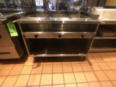 Randell Open Base Electric Hot Food Table, Model 3613-240, S/N W1041760-1, 48" W x 33" D x 36" H