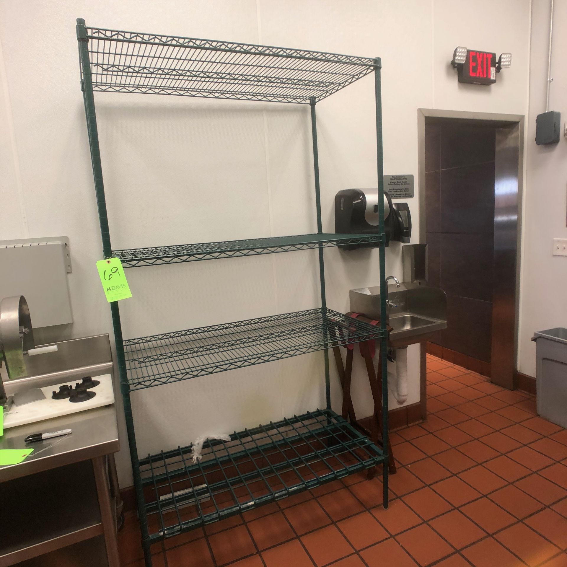 Approx. 84" Wire Rack with Shelves - Image 2 of 3