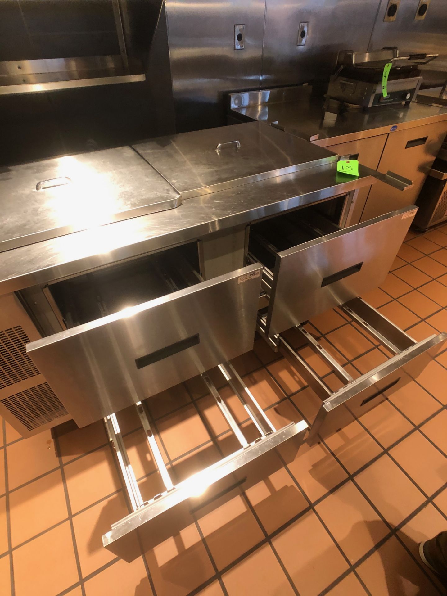 Randell 60" Refrigerator / Sandwich Prep Table, Model 9040K-7, S/N W950200-1, (2) Sections, 60" W - Image 3 of 4