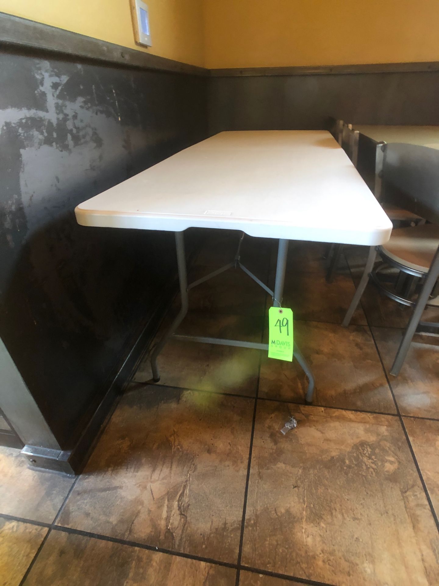 PDG Foldable Plastic Table, Approx. 70" L x 29" W