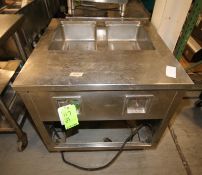 34" W 2 Station Electric S/S Hot Food Well (Rigging, Handling & Site Management Fee $200.00)