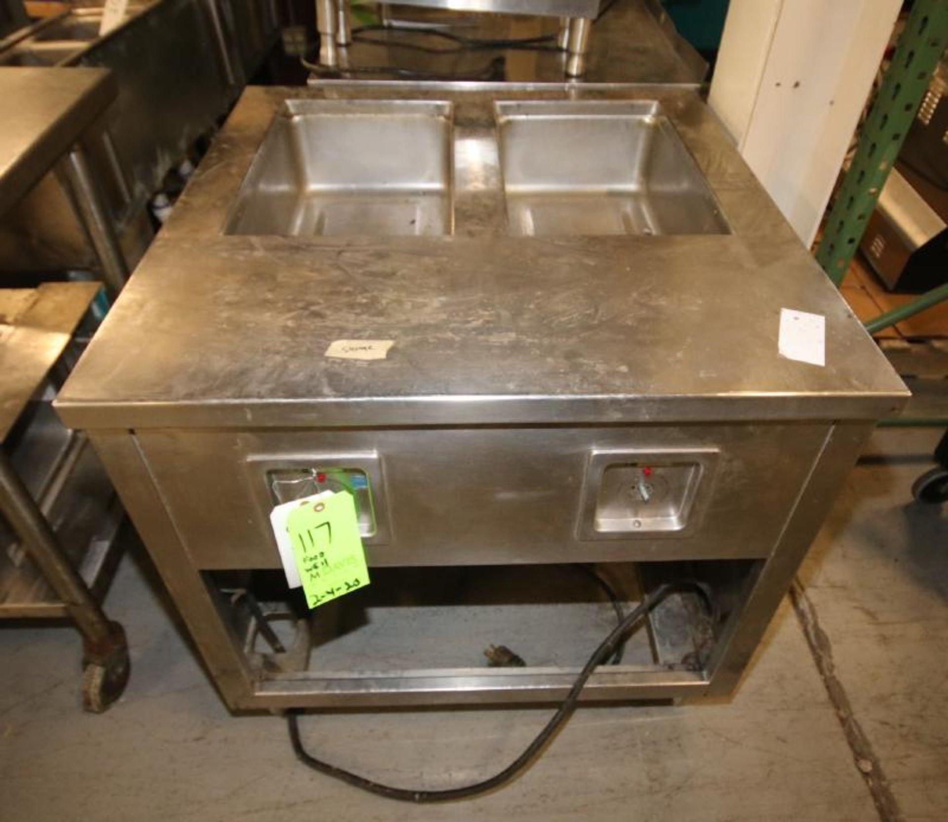 34" W 2 Station Electric S/S Hot Food Well (Rigging, Handling & Site Management Fee $200.00)