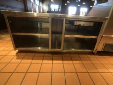 Approx. 6' W x 34" W S/S Countertop Register Station with S/S Shelves