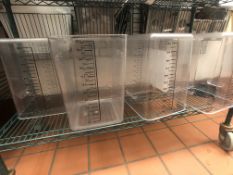 (Approx. 30) Rubbermaid 22-Quart Clear Square Food Storage Container