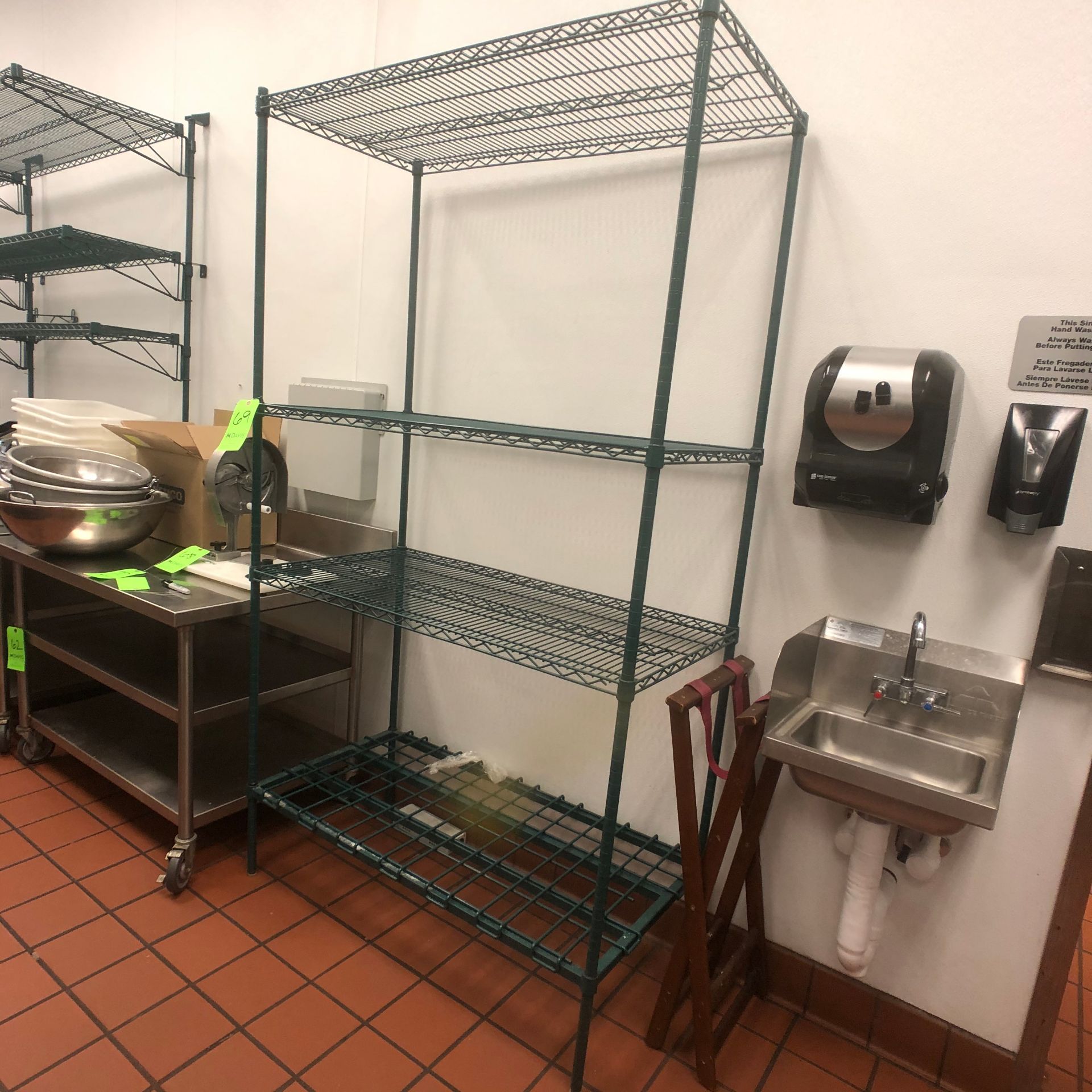 Approx. 84" Wire Rack with Shelves - Image 3 of 3