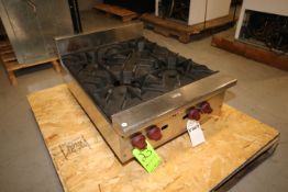 Wolf 4 - Burner Nat. Gas Counter Top S/S Range, Model AHP424-1, SN 658120173, 120,000 btu