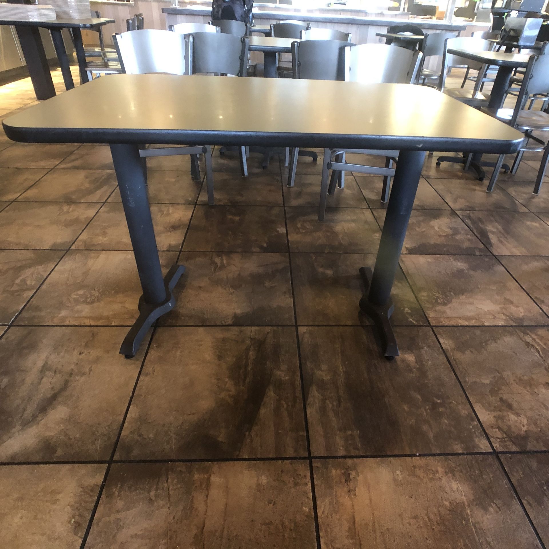 (6) 4-Person Tables with (24) Walsh Simmons Seating Chairs, Approx. 44" L x 28" W - Image 3 of 5