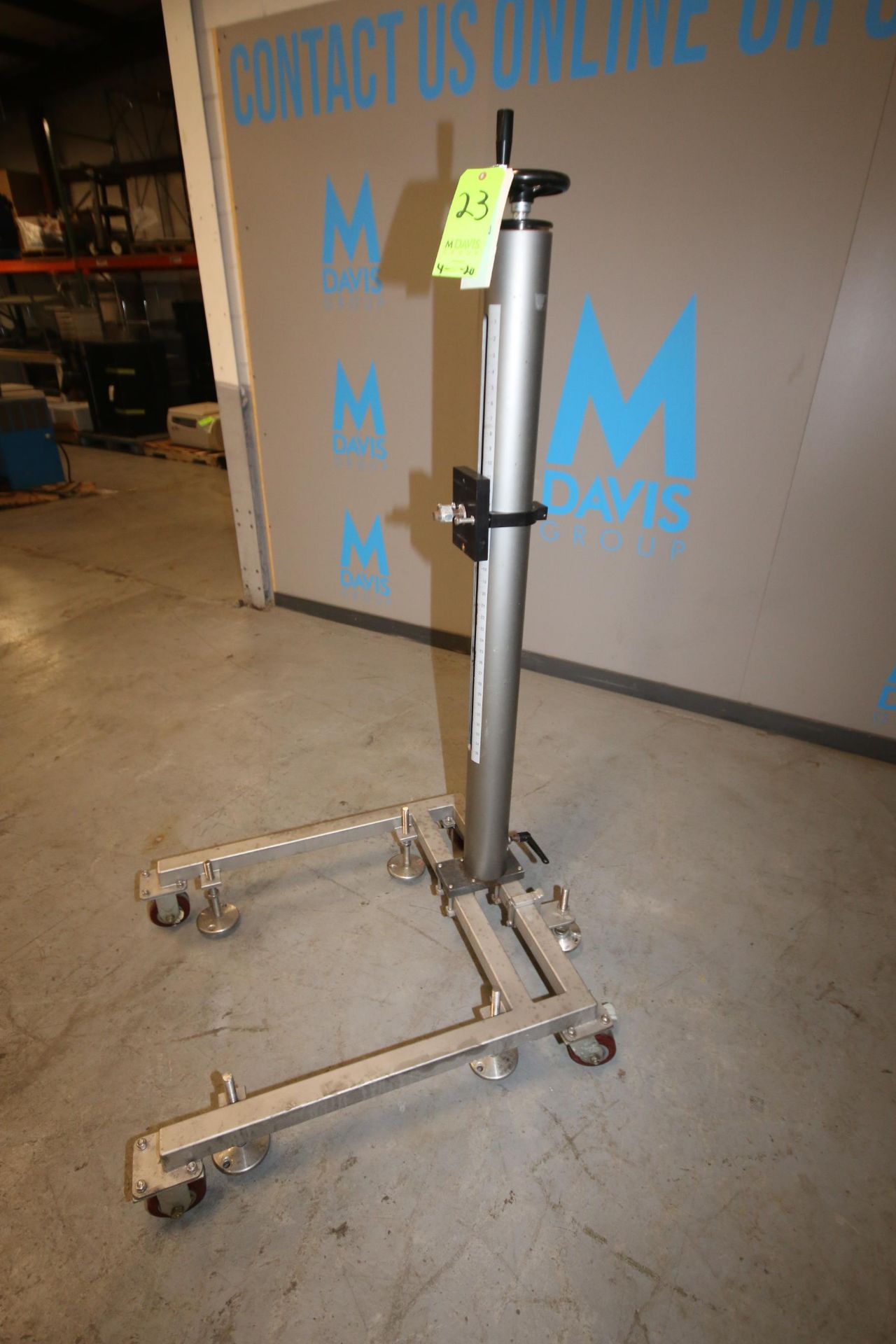 Portable S/S Labeler Stand with Adjustable Height, Adjustable up to 58" H (LOCATED AT M. DAVIS GROUP - Image 4 of 4