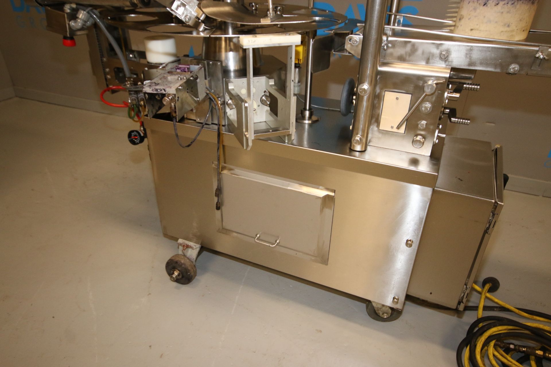 Sweetheart Cup. Co. / Flexefill 8 - Station Rotary S/S Cup Sealer, S/N 23-02, Set - Up with 5.5" - Image 5 of 12