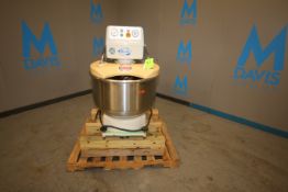 Benier Diosna Spiral Mixer, Model Mach. Type SP 80 D, SN 9614 - 2964, with 25" W x 15" H S/S