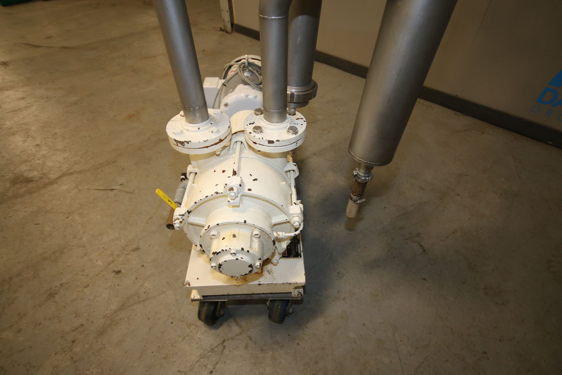 Beach - Ross Rotary Vacuum Pump, Model 1155 - 220 / C, SN 482, with 2.5" Inlet & Outlet, with Baldor - Image 3 of 8