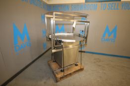 Inlne Filling Systems Aprox. 45" Dia. S/S Accumulation Table, S/N 330000, Includes Plexi-Glass