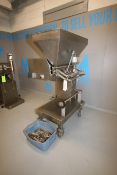 6 - Valve S/S Piston Filler / Depositor, with 39" L x 19" W Hopper, Mounted on Portable Frame (