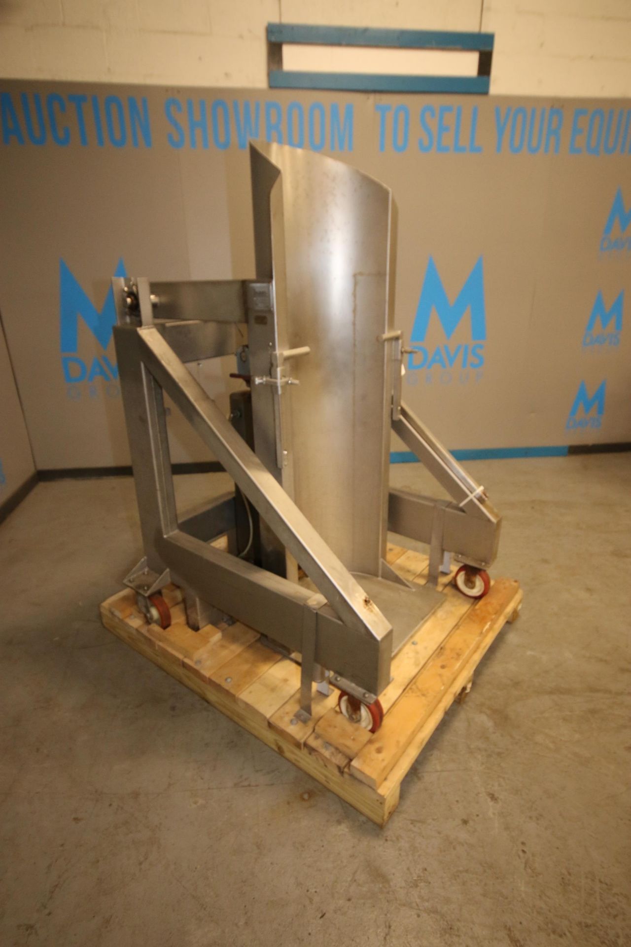 MetalCraft Inc. S/S Pneumatic Barrel Dumper, M/N D.D., S/N 11618, Barrel Chamber Dims.: Aprox. 23" L - Image 8 of 9