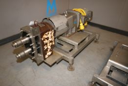 APV 5 hp Positive Displacement Pumps, Size: R4HD, S/N K-16687-96, with (2) Rubber Impellers,with