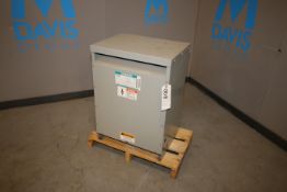 Siemens Transformer, Type: QL, Cat. No. : 3F3Y045, 45.0 kVA, 3 Phase, Primary (H) 480 Volts (Line-