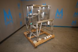 American Engineering Corp. V-Blender Frame, Mounted on S/S Frame with Plexi-Glass Enclosure, Overall