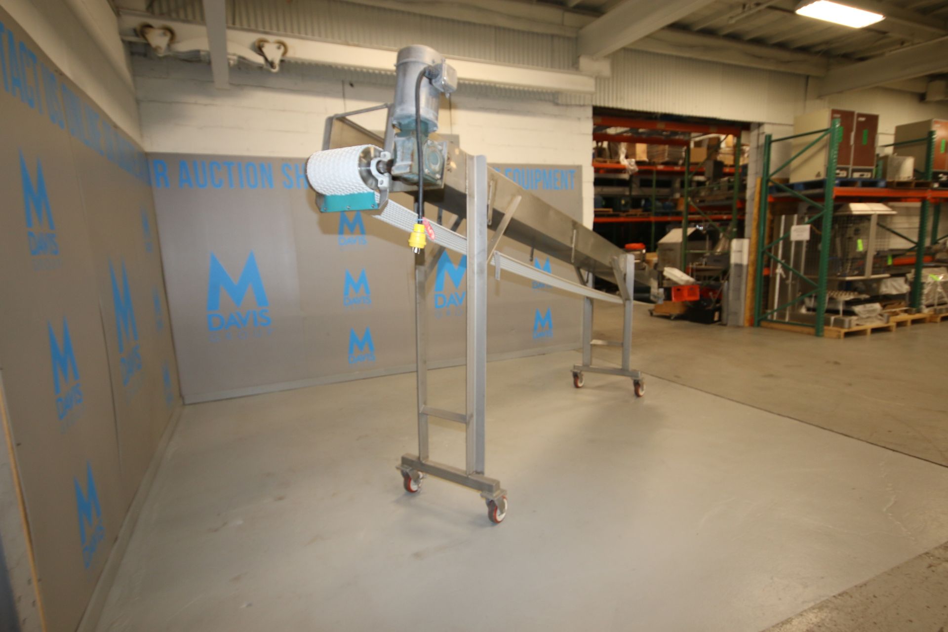 S/S Incline Conveyor, with Aprox. 11" W Rubber Belt, with Sterling 1 hp S/S Clad Motor, Overall - Image 5 of 10