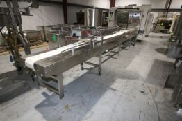 Unifiller 2-Piston Depositor, Aprox. 17" W x 18" H Bowl, Mounted on 20 ft 8" L Conveyor System