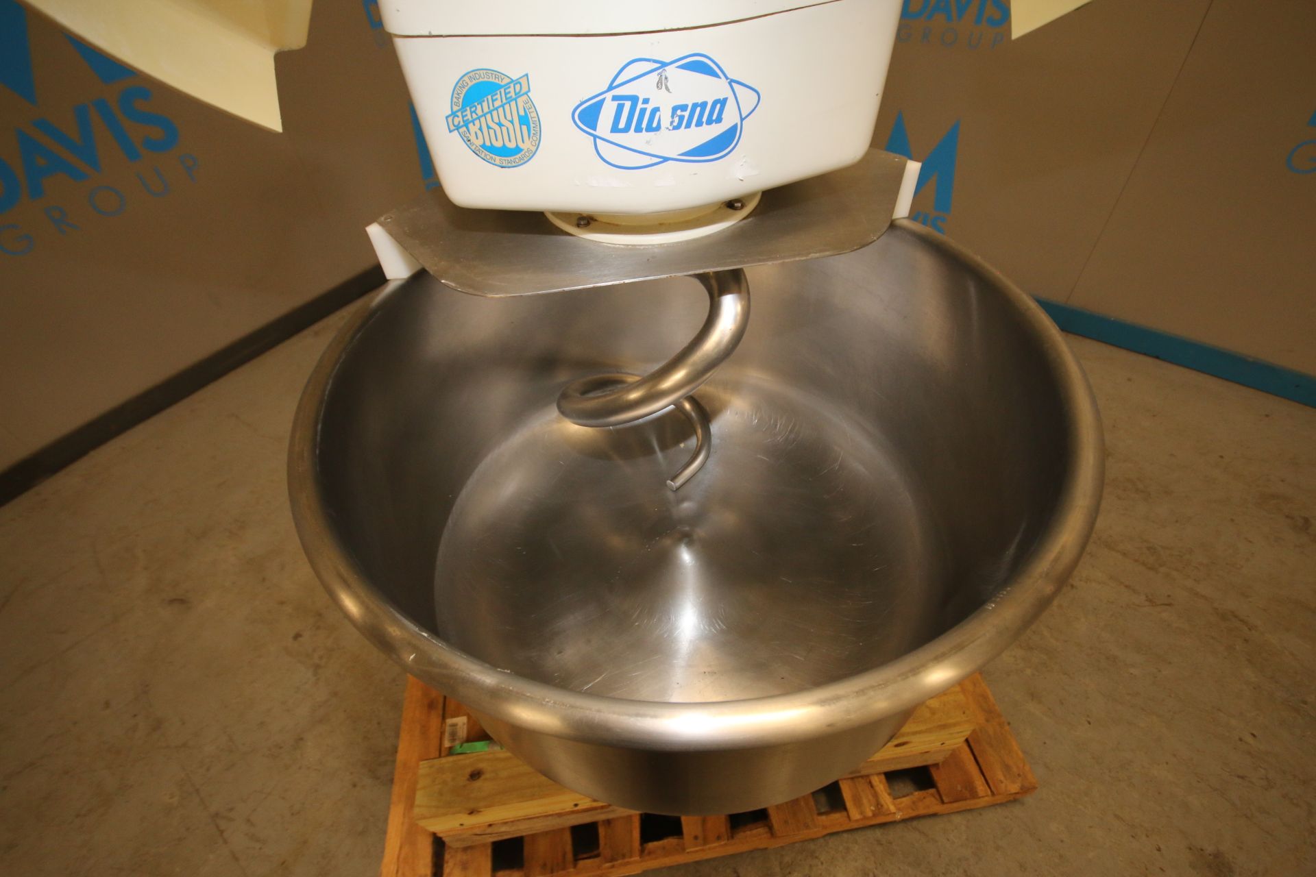 Benier Diosna Spiral Mixer, Model Mach. Type SP 80 D, SN 9614 - 2964, with 25" W x 15" H S/S - Image 2 of 9