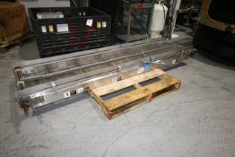 BMI S/S Conveyor with S/S Belt, Overall Dims.: Aprox. 8' L x 23" W, with S/S Guide Rails (LOCATED AT