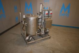 Aprox. 25 Gal. S/S Balance System, with Aprox. 25 Gal. S/S Single Wall Holding Tank, with