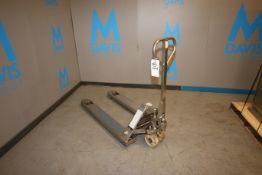 Dayton S/S Hydraulic Pallet Jack, M/N 2ZE 62, with Aprox. 48" L Forks (LOCATED AT M. DAVIS GROUP