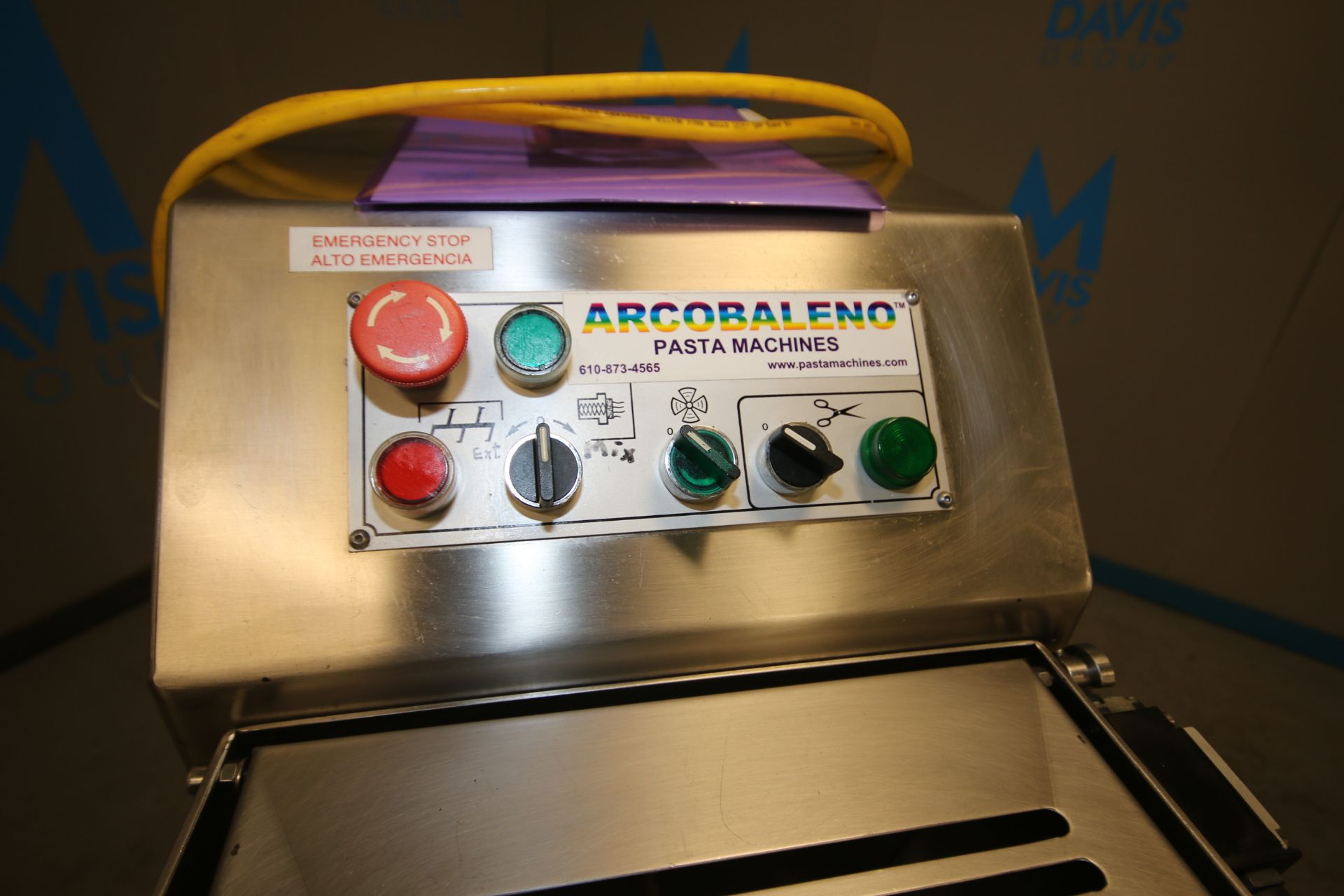 Arcobaleno Pasta Machines 50 lb. Pasta Extruder, Model EX18, S/N 7003, 220V (LOCATED AT M. DAVIS - Image 10 of 11