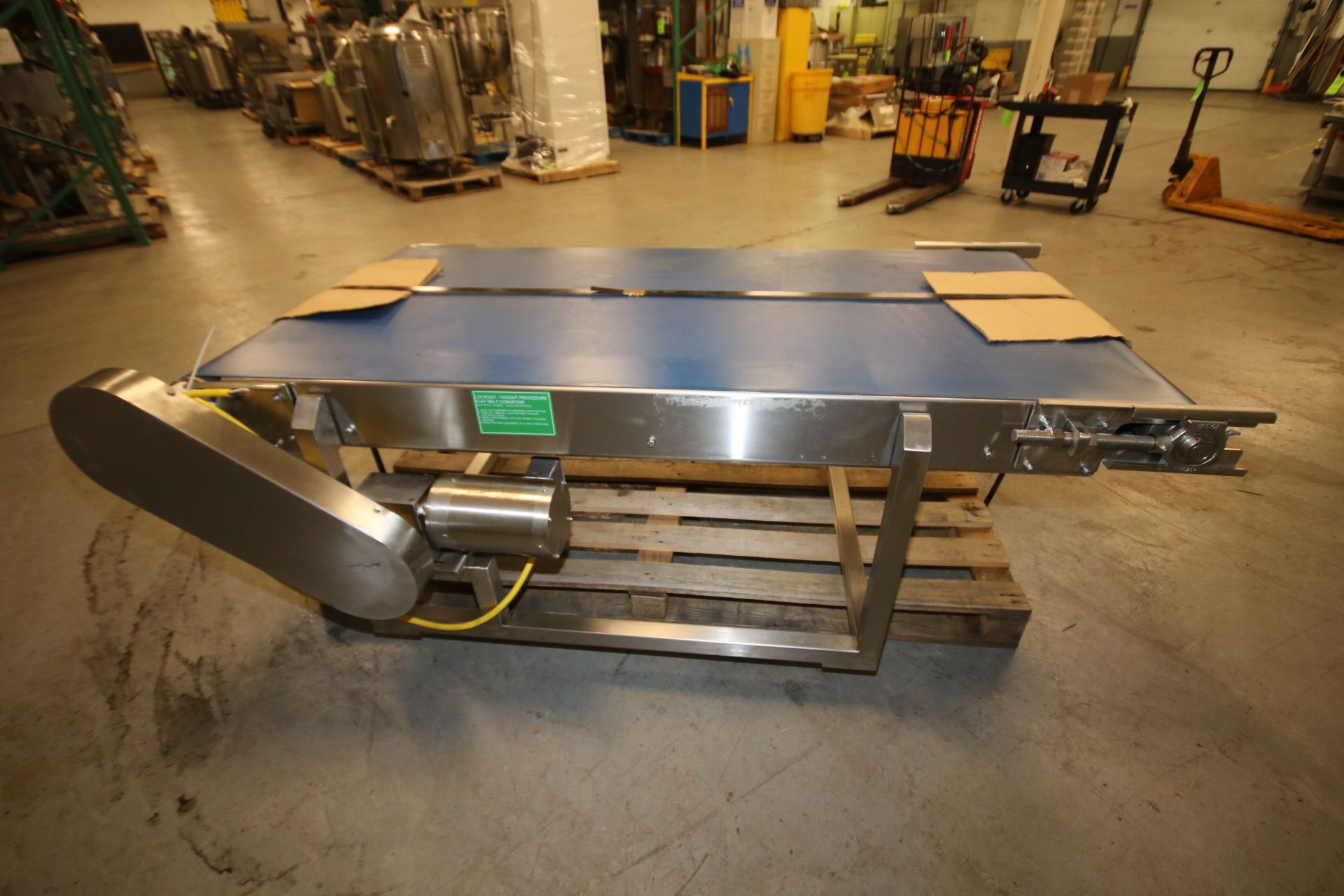 S/S Power Belt Conveyor System, with Rubber Belt, with 3/4 hp / 1750 rpm S/S Clad Drive Motor, 208 - - Image 3 of 6