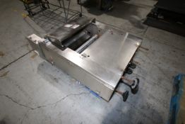 Moline 23-1/2" W S/S Guillotine, with Aprox. 24-1/2" L x 8-1/2" W Cutting Table, Mounted on S/S