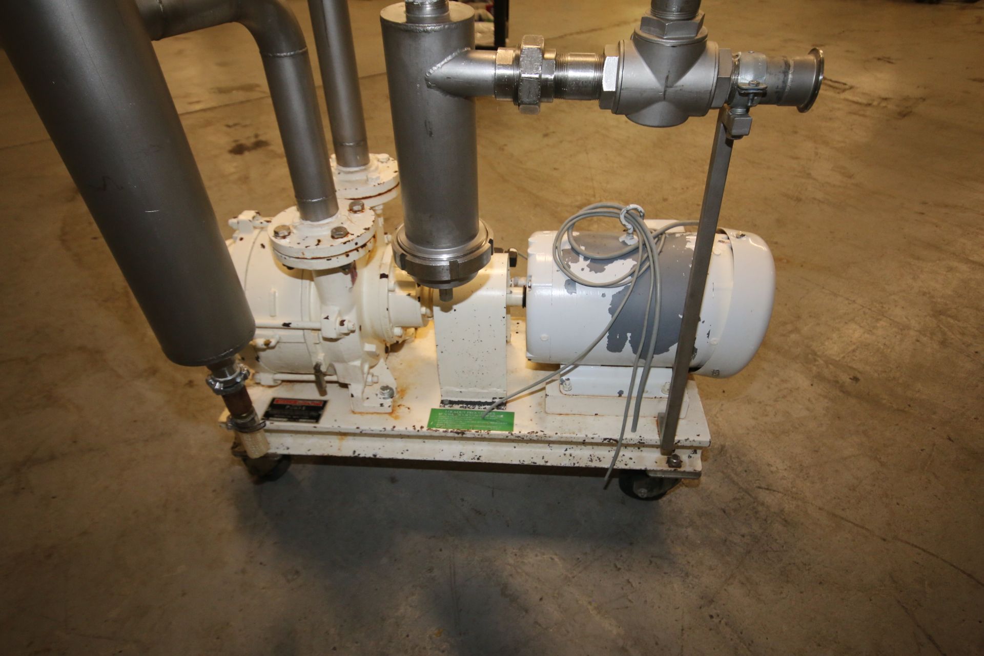 Beach - Ross Rotary Vacuum Pump, Model 1155 - 220 / C, SN 482, with 2.5" Inlet & Outlet, with Baldor - Image 4 of 8