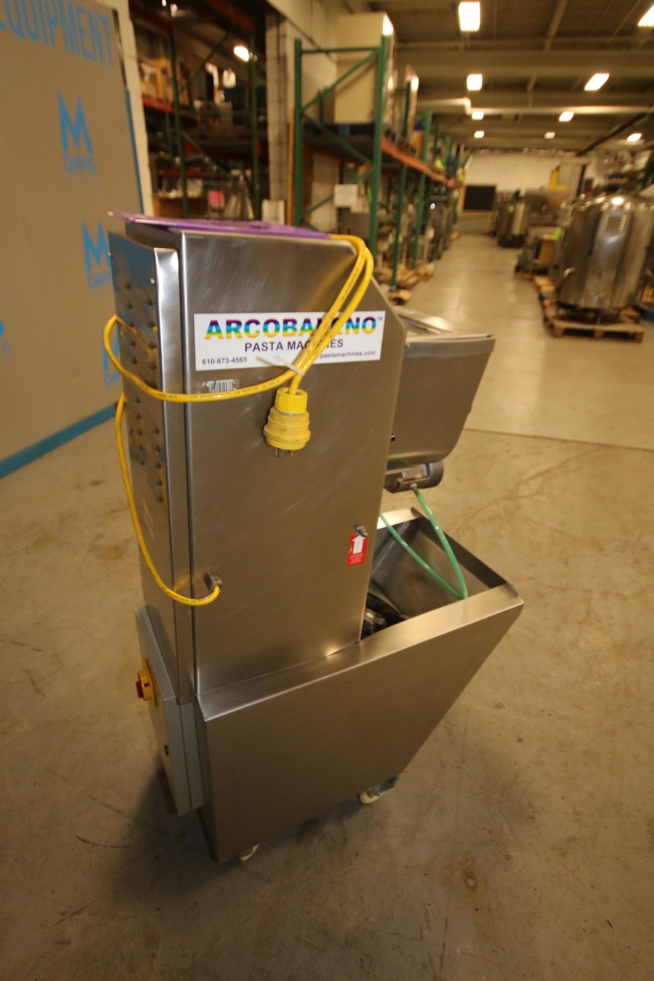 Arcobaleno Pasta Machines 50 lb. Pasta Extruder, Model EX18, S/N 7003, 220V (LOCATED AT M. DAVIS - Image 8 of 11