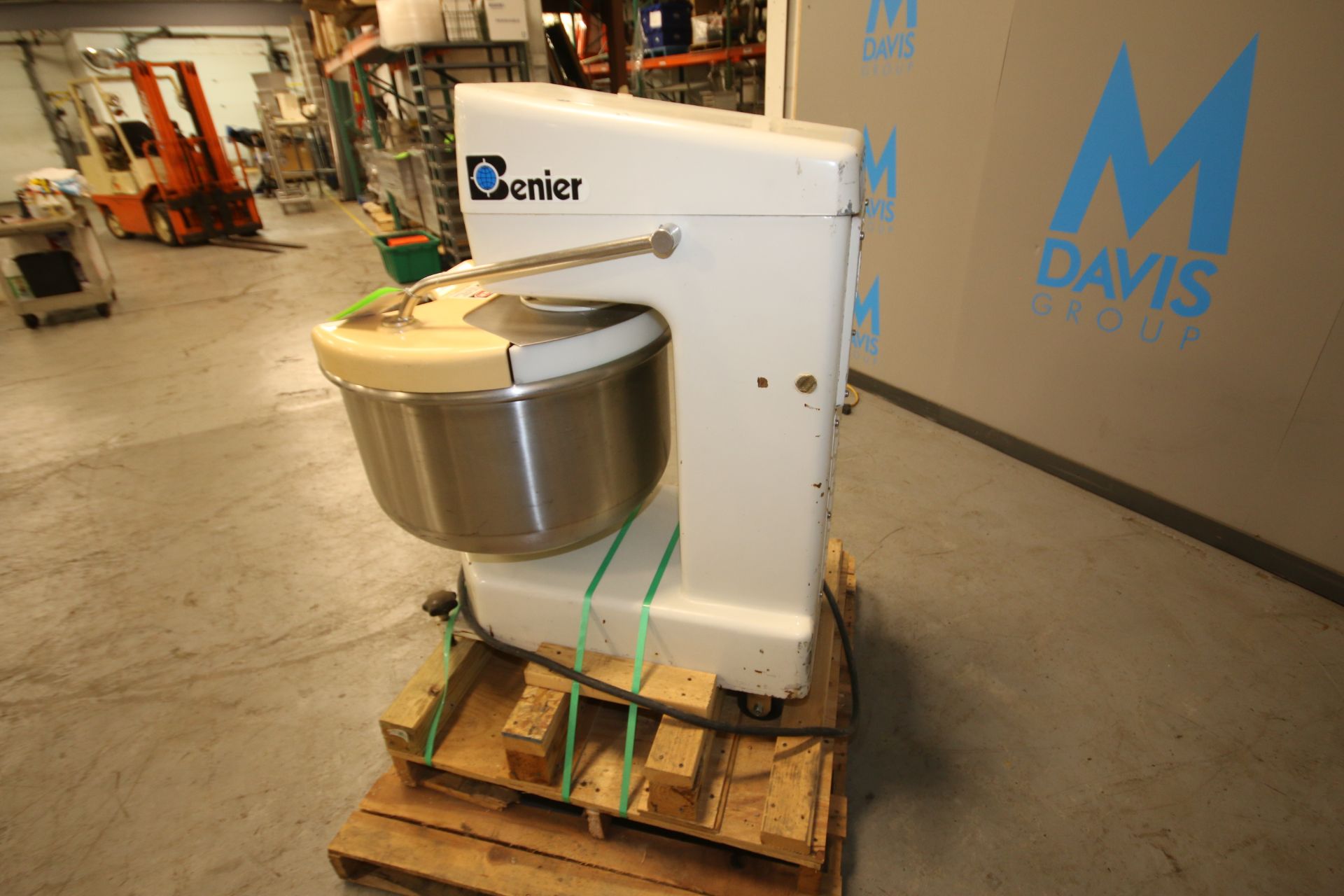 Benier Diosna Spiral Mixer, Model Mach. Type SP 80 D, SN 9614 - 2964, with 25" W x 15" H S/S - Image 7 of 9