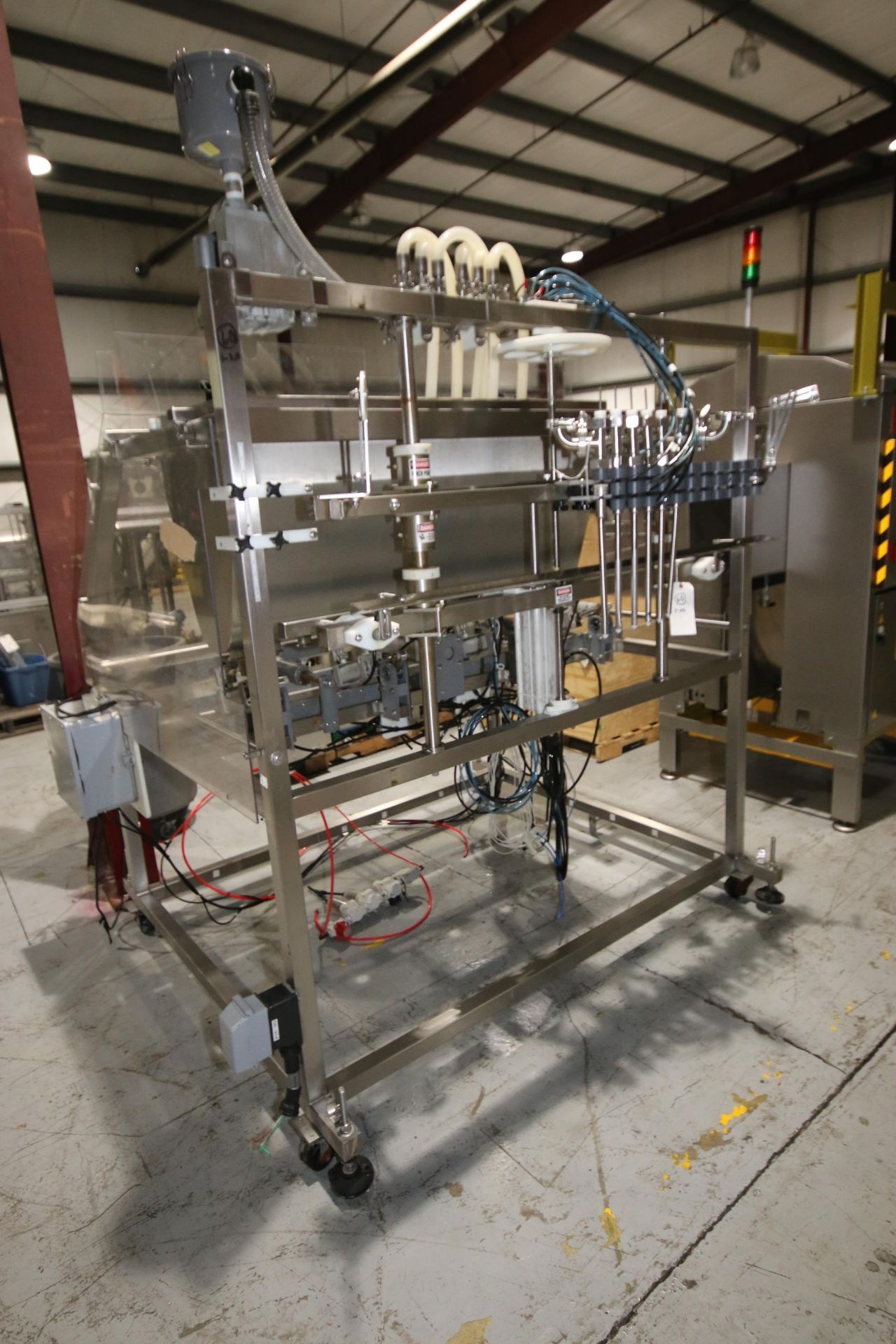 Inline Filling Systems 6-Head Piston Filler, with (6) Additional Vancant Filling Head Holsters, with