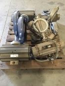 Misc. Inline Industries Inc. S/S Butterfly Valves wtih Actuators (LOCATED IN PASO ROBLES, CA) (