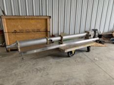 PCM 5 hp Progressive Cavity Pump, Model 60 H12 with 4" Tri-Clamp Connections on Ports (Located
