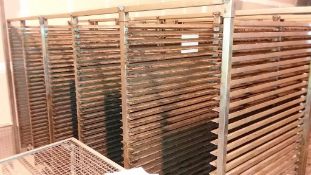 (19) Double-Oven Baking Racks (580 mm x 780 mm Trays), Model , S/N , Owner Item Number , (Located in