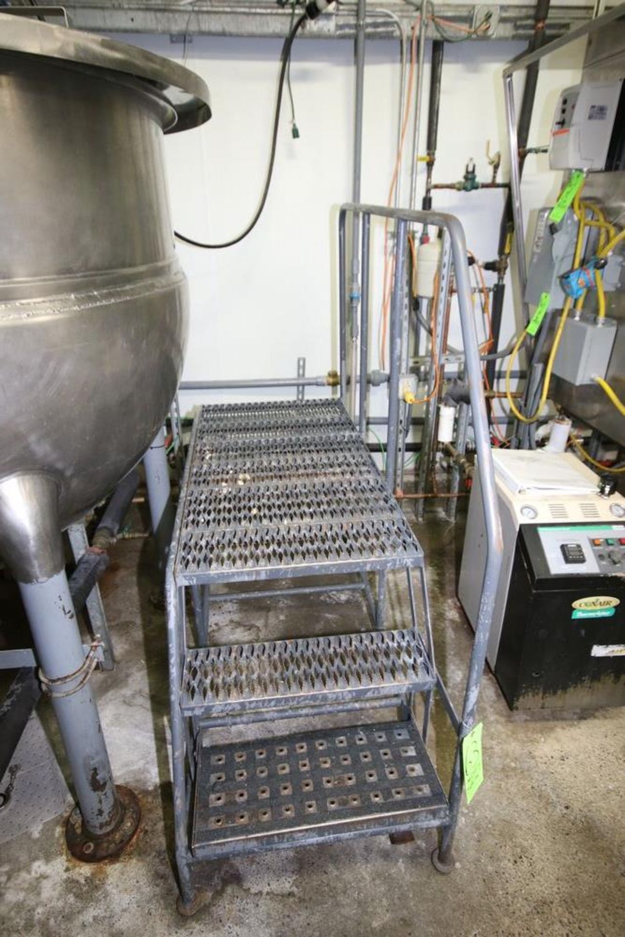 Portable Kettle Platform, with Stairs & Hand Rails, Mounted on Portable Frame, Overall Dims.: 60-1/ - Image 2 of 2