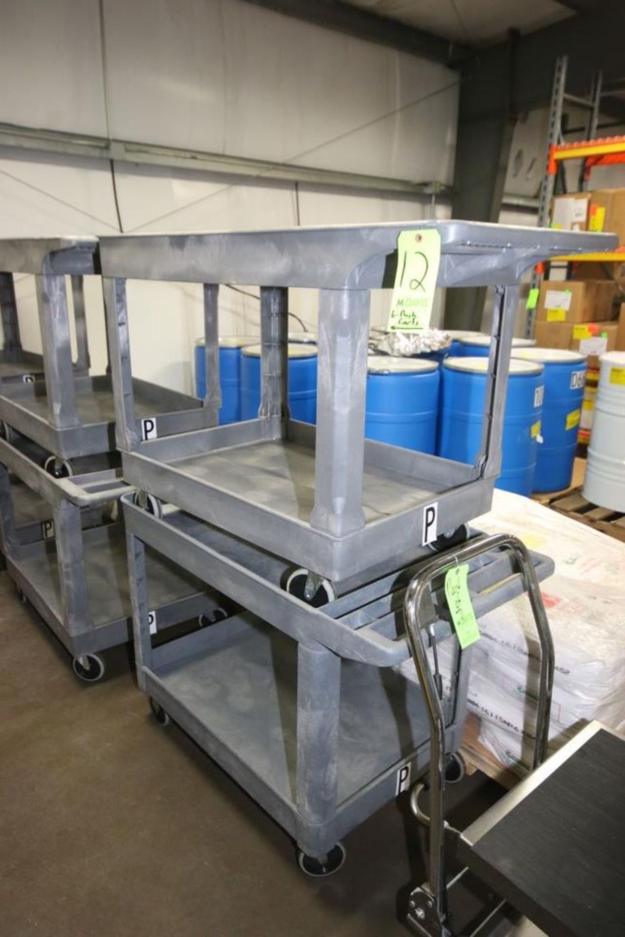 Uline Push Carts, Overall Dims.: Aprox. 45" L x 26" W x 33" H (LOCATED IN BEAVER FALLS, PA) (